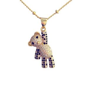Gold Plated Teddy Bear Necklace
